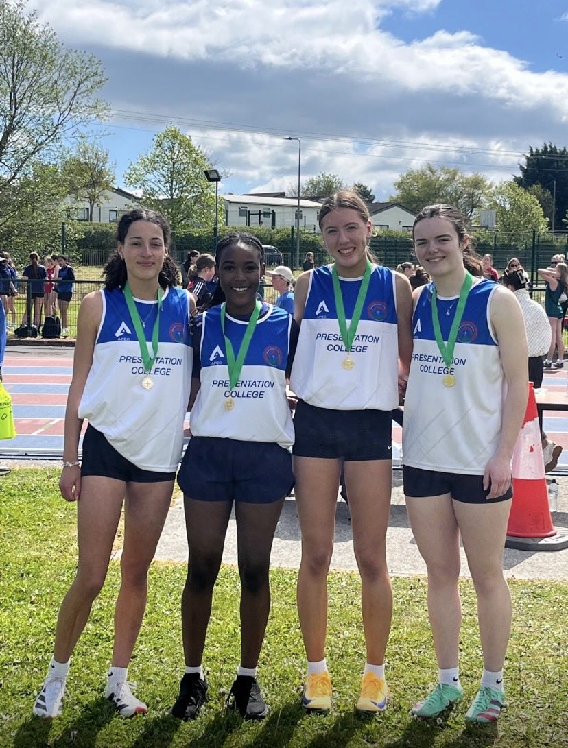 Pres_Carlow's tweet image. 🏅🥈Well done to all of our @Pres_Carlow students who represented the school on day one of the South Leinster Athletics competitions. Senior girls 4X100 relay team won gold and the Minor Girls 4X100 relay team won silver. Next step #Leinsters  @CeistTrust #LeinsterSchools #relay