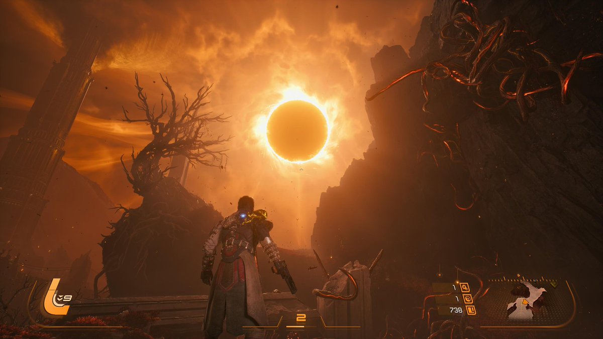 utsunoshinsei28's tweet image. I may rubbish at these kinds of games but damn if this isn't fun! #saros is a great game so far and visually please. Another win by @housemarque imo. Can't wait to pump more time into this! #rahulkohli #playstation #Sony #rougelite #sarosgameplay