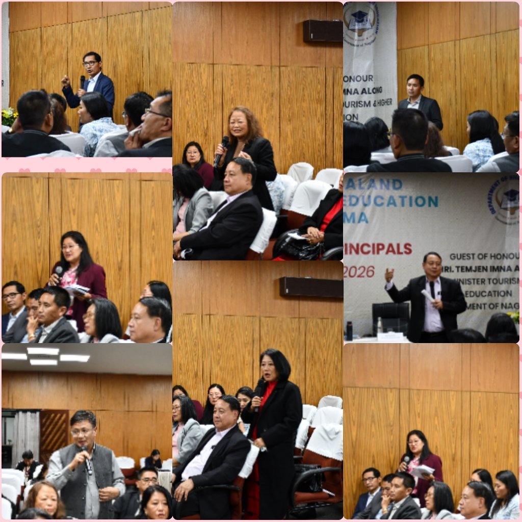 HEDNagaland's tweet photo. The Directorate of Higher Education, Nagaland successfully organized the One-day Government College Principals’ Annual Conference, bringing together Principals from all 17 Government Colleges across the state.
During the programme, Departmental Meritorious Awards were  presented to 4 faculty members and 3 ministerial staff in recognition of their excellent contributions in their institutional performance. The awards aims to motivate colleges to adopt best practices in teaching, governance and employee support systems, while encouraging the colleges towards academic excellence and holistic development.

The conference concluded with a reaffirmation of the Department’s commitment to fostering quality higher education and collaborative institutional growth in Nagaland through sustained innovation, accountability and shared vision.
@AlongImna @dpradhanbjp @VLovitolysema @Neiphiu_Rio @EduMinOfIndia @mygovindia @MyGovNagaland @CmoNagaland