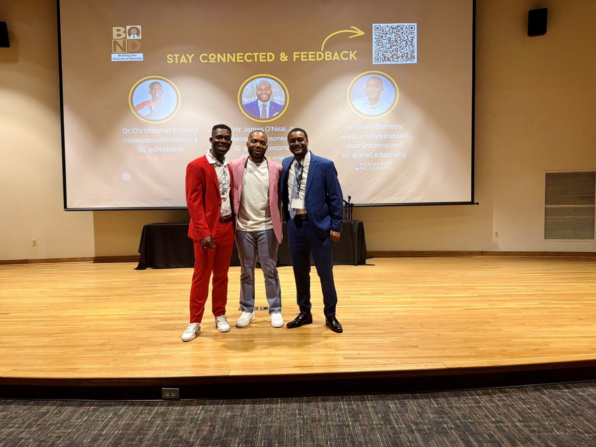 MathNMore1's tweet photo. BOND Academy at Bowie State delivered.

Co-facilitated a panel on Black men in education, less than 2% of educators, &amp; led a session on intentional math pedagogy.

Want this level of instruction for your scholar?
Summer Academy: https://t.co/F0DrsSoan7

#MathNMore #STEM #camp https://t.co/HuZM4KIBBs