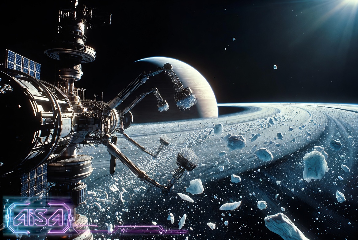 AIStuffAI's tweet image. #Space #Saturn #Rings #Station #AI #3DArt #Science #Fiction #Realistic #Grok #Imagine #AISAI

Planet Saturn. A space station orbiting close to Saturn's rings. 3/4