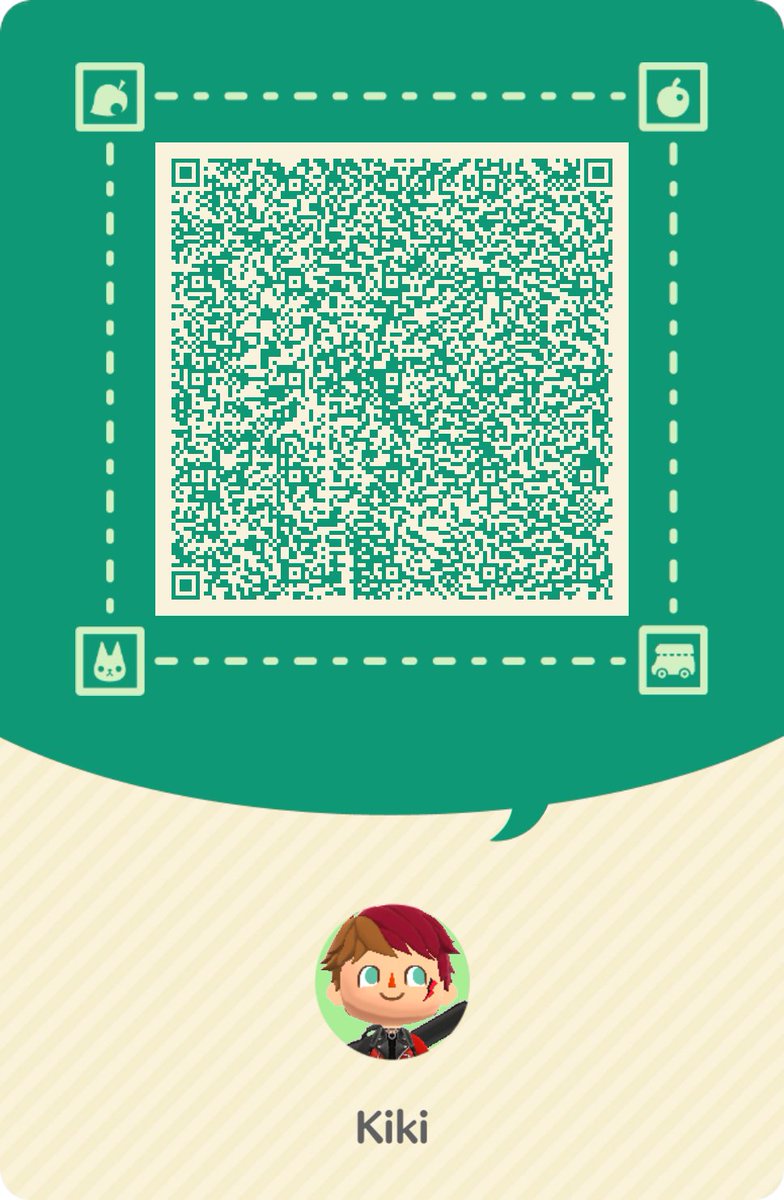 kikixac's tweet photo. @kaylokartana what a cool outfit! :) this is my card if you want to be friends on pocket camp hehe https://t.co/pKb3dHedeH