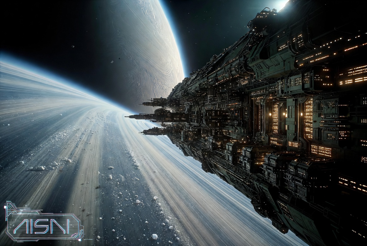 AIStuffAI's tweet image. #Space #Saturn #Rings #Station #AI #3DArt #Science #Fiction #Realistic #Grok #Imagine #AISAI

Planet Saturn. A space station orbiting close to Saturn's rings. 1/4