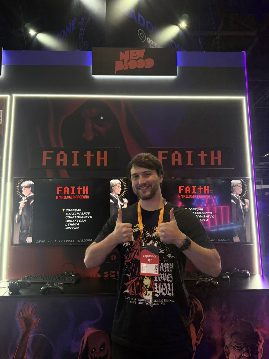 puppywombo's tweet photo. VENHAM JOGAR A DEMO DE FAITH: THE UNHOLY TRINITY 100% TRADUZIDA NA GAMESCOMMM LATAM!! 🇧🇷🇧🇷🇧🇷✝️

O AIRDORF ESTÁ AQUIIIII!!!! https://t.co/3x3MPxPnw6