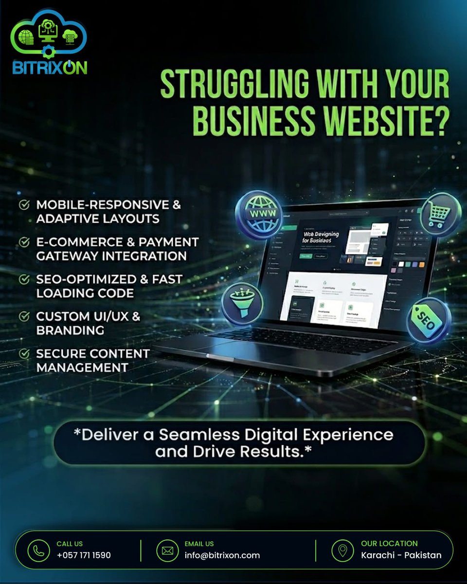 bitrixon's tweet image. Build Smart. Perform Faster. Grow Stronger.
Your website should do more than exist—it should perform. 
#WebDevelopment  #Securecontent  #SEOOptimized #DigitalGrowth #UIUXDesign #ResponsiveDesign #WebsiteDevelopment #OnlineBusiness #TechInnovation #Branding #FastWebsites #Bitrixon