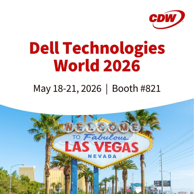 steposb's tweet photo. Bold vision demands technology that can keep up. @CDWCorp is at Dell Technologies World 2026, helping organizations work smarter, move faster, and prepare for what’s next. Ready to see what’s possible? Stop by Booth 821. https://t.co/F3PHGIr6Cm https://t.co/rXz9Q31y4L