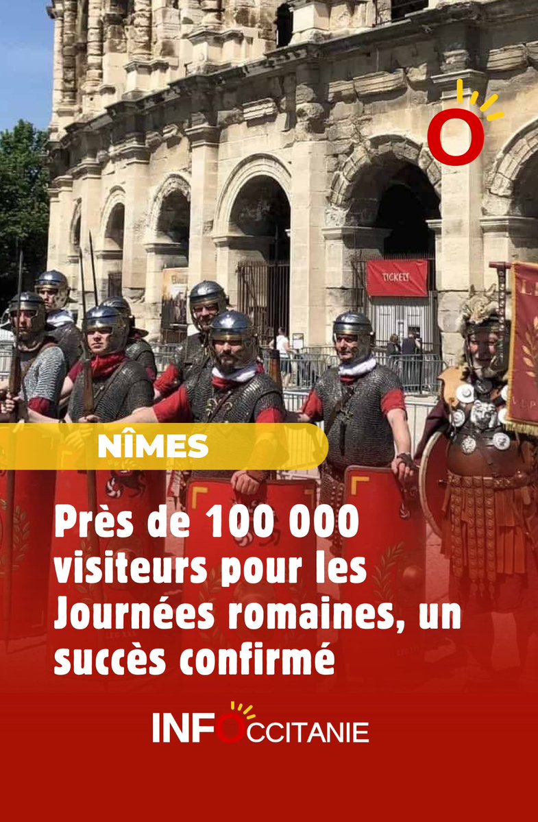 infoccitanie's tweet image. #Nîmes : Près de 100 000 visiteurs pour les Journées Romaines, un succès confirmé ➡️ infoccitanie.fr/nimes-pres-de-…