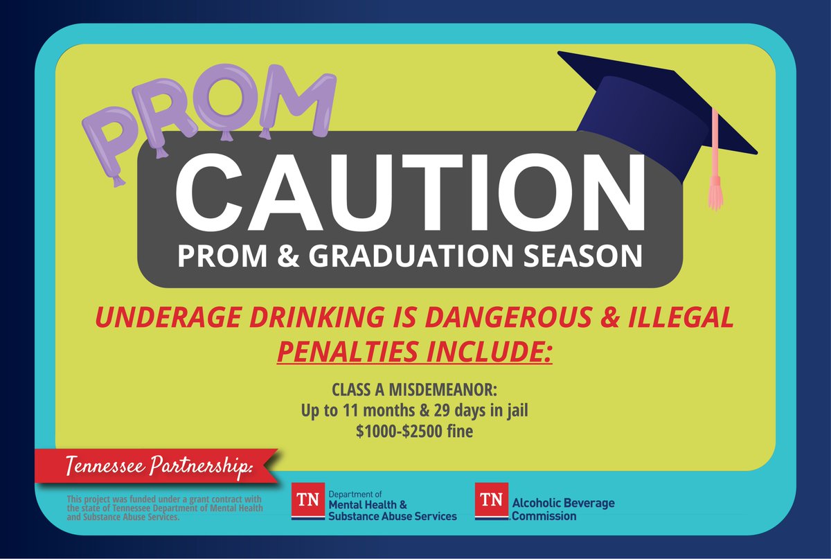 TABC_TN's tweet photo. You have a lot to live for! Don’t make a mistake with drugs or alcohol this prom and graduation season. Protect yourself and your future! https://t.co/yLDQOORshG