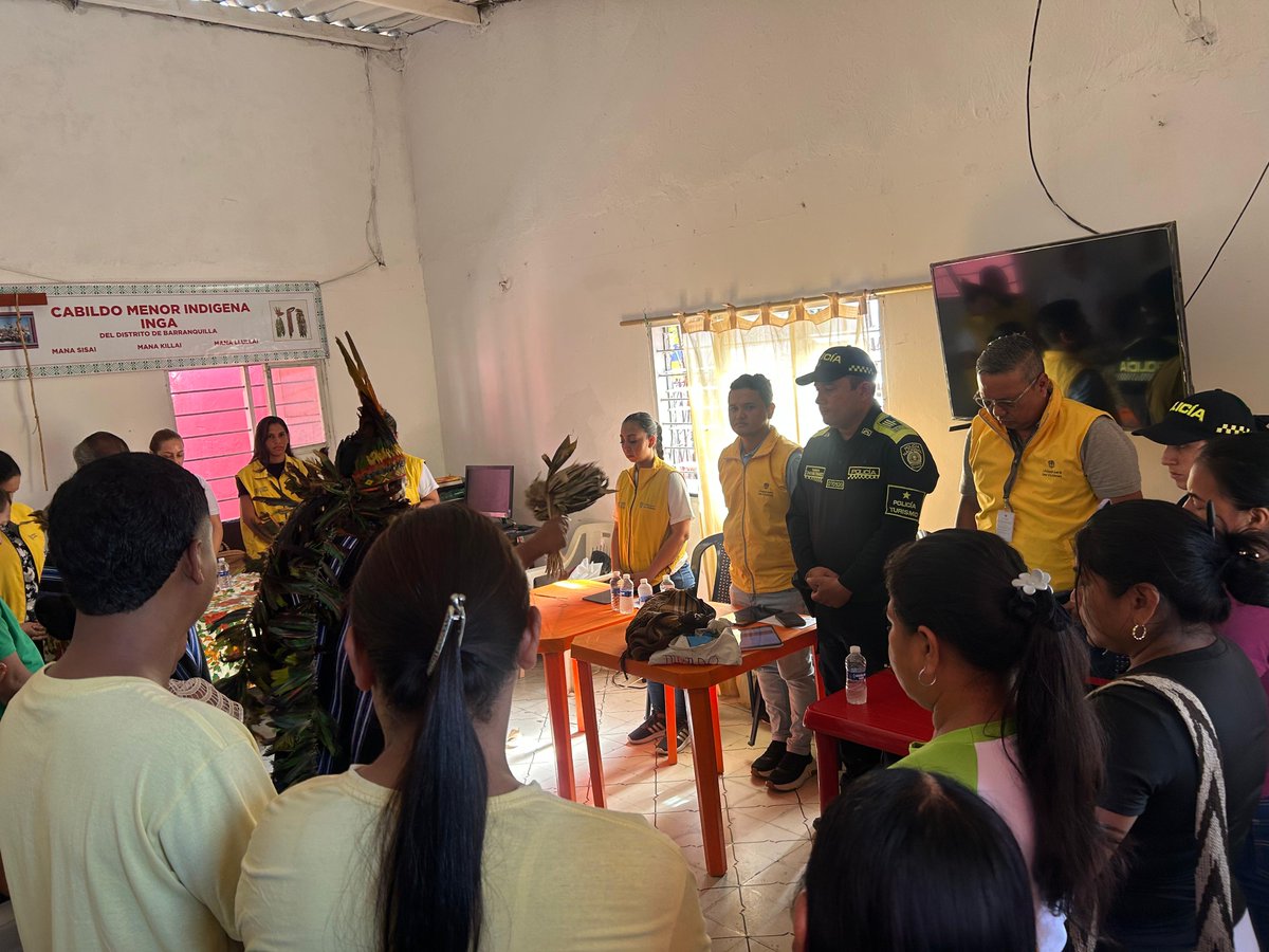 ProteccionPonal's tweet image. Trabajamos por la memoria y la identidad de los pueblos 🤲
En articulación con la Unidad para las Víctimas, desarrollamos en #Barranquilla una jornada con el Cabildo INGA del Putumayo👮💚.

#TurismoSeguro