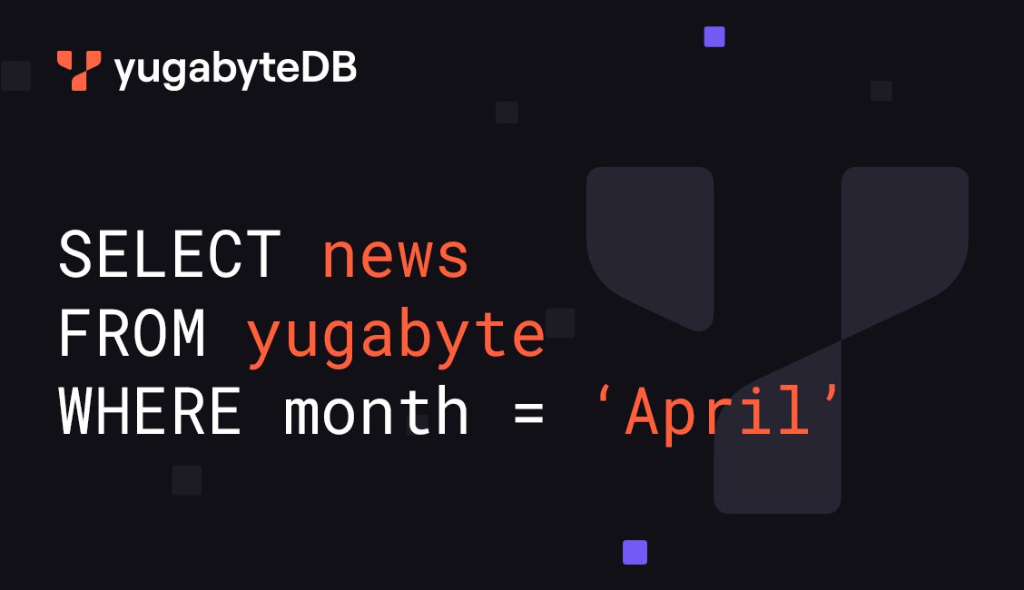 YugabyteDB tweet media