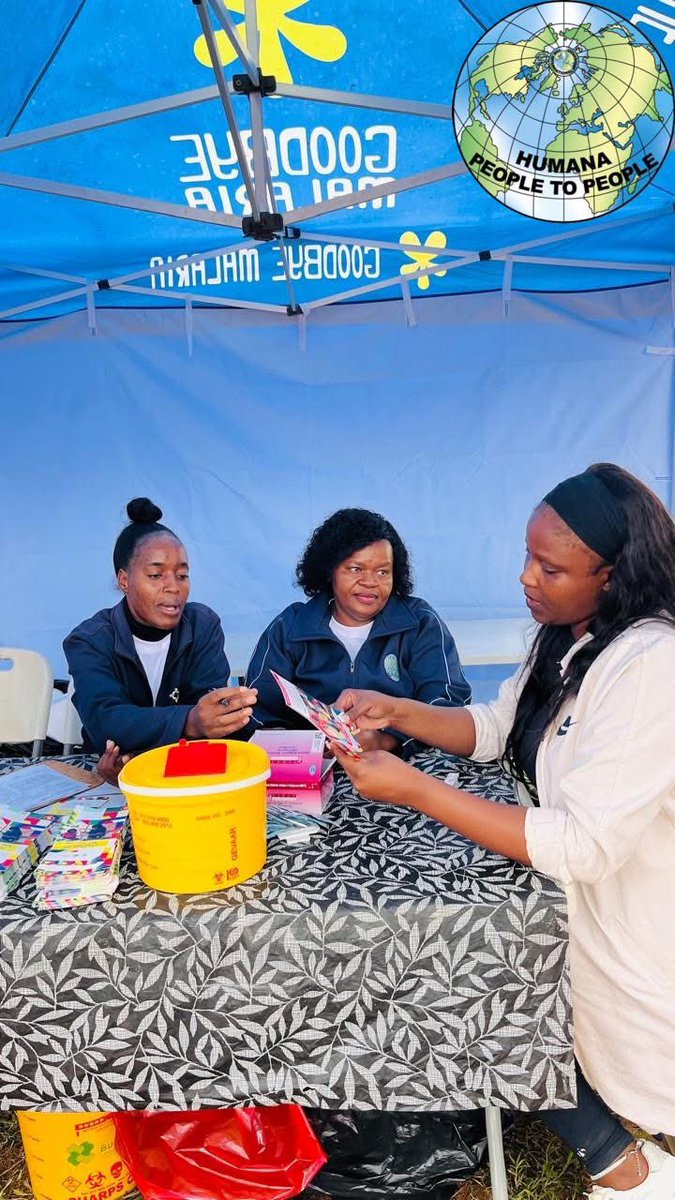 HumanaSA's tweet photo. Together with the Department of Health and local stakeholders, Child Aid Ehlanzeni took a stand against malaria on April 24th at Ka Mhlushwa community hall! 
Our team provided "Test and Treat" services, testing 57 people with 0 positive cases and distributing 200 IEC materials. https://t.co/orsGEUJIPg