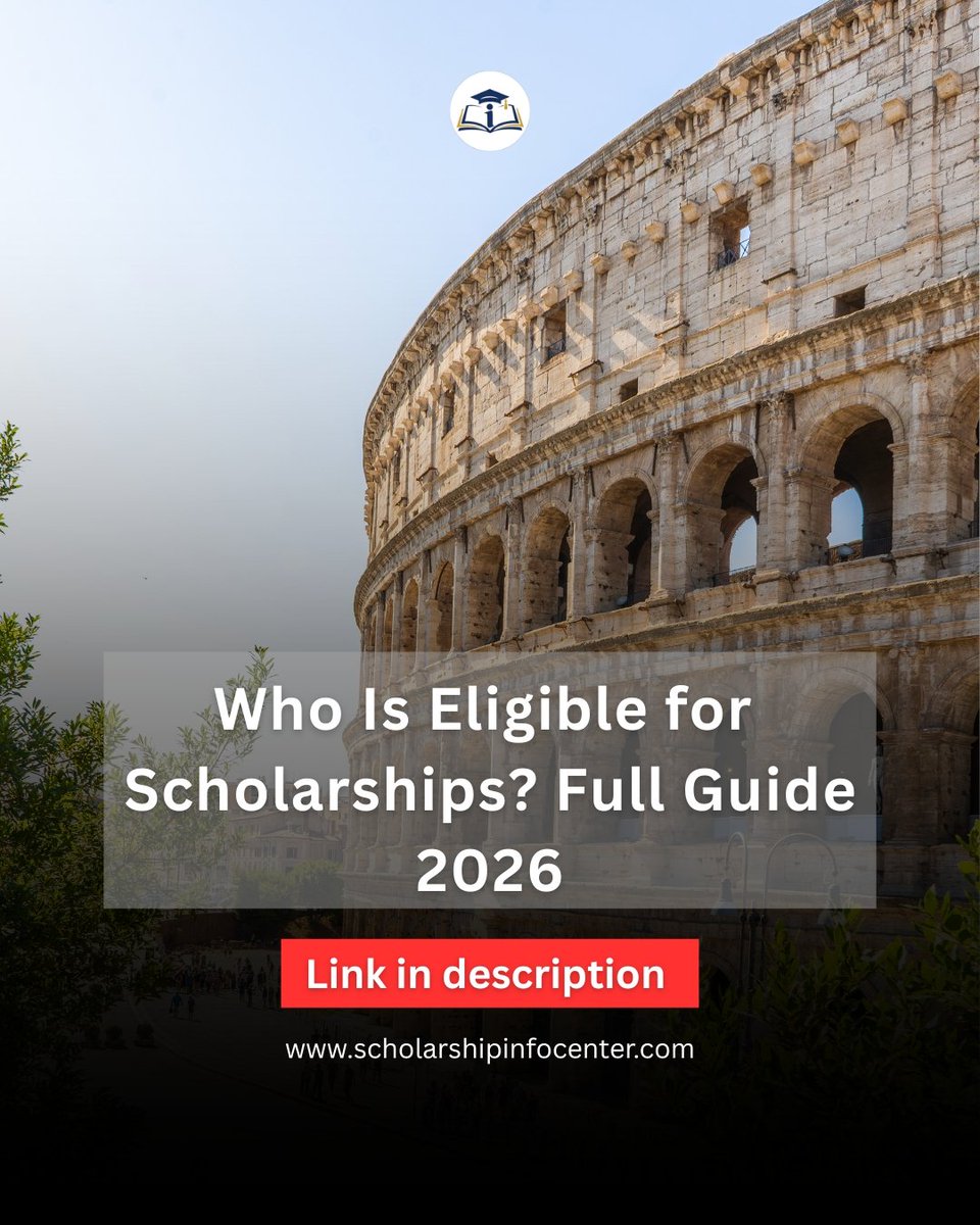 scholarship_26's tweet image. 🎓 Am I Eligible for Scholarships?

✔️ Check basic requirements
✔️ Find scholarships that match YOU
✔️ Don’t miss hidden opportunities

👉 Read now: scholarshipinfocenter.com/am-i-eligible-…

#ScholarshipEligibility #StudyAbroad #StudentLife #Scholarships2026 #ScholarshipInfoCenter