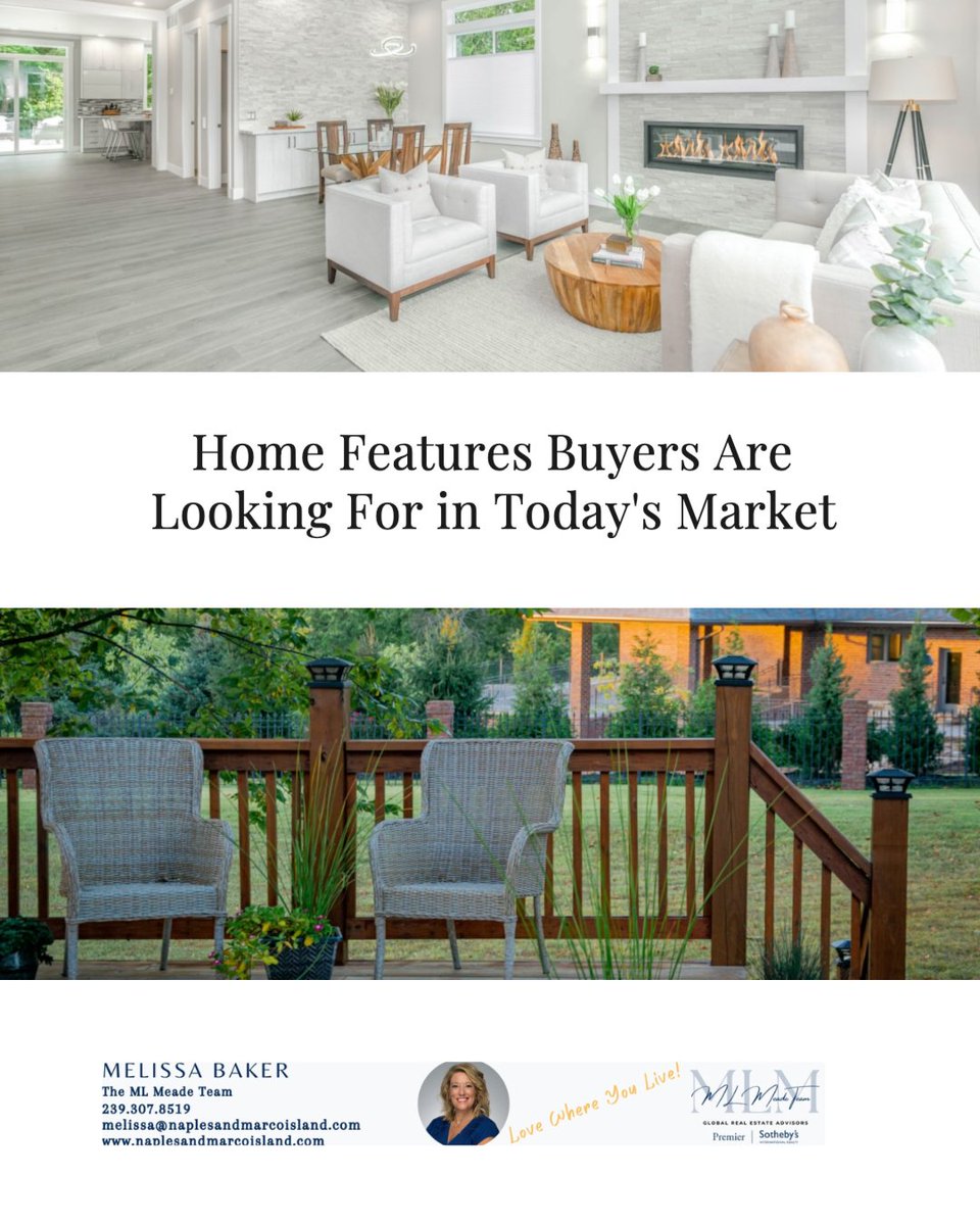 melbnaples's tweet image. Spring market is heating up! ☀️🏡

Buyers want:
✅ Energy efficiency
✅ Home office space
✅ Open layouts
✅ Kitchen islands
✅ Outdoor living

Selling this spring? Let’s highlight what buyers love and get your home noticed. 💬

#lovewhereyoulive #anotherdayinparadise
