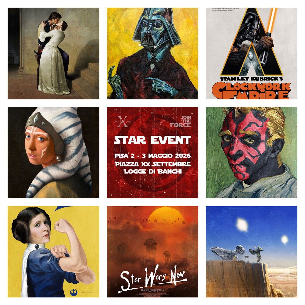 agatti_com's tweet photo. Ecco una piccola anticipazione del portfolio disponibile alla decima edizione dello StarEvent.
Vi aspetto questo fine settimana a Pisa, Logge di Banchi, 2-3 maggio 2026.

#starwars #guerrestellari #StarWarsArt #starwarsaddict #art #artprints #AndreaGattiArt #agatticom https://t.co/dzCcDFK70C