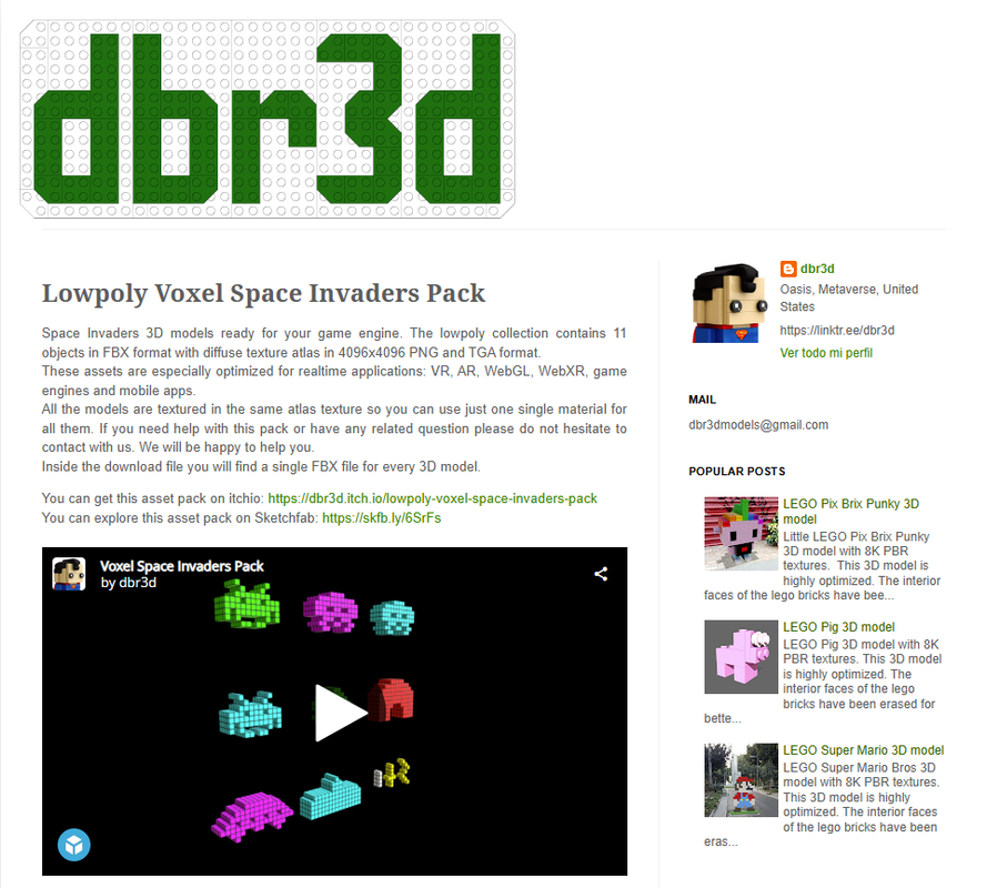 voxel_pacman's tweet photo. Bring Your classic Space Invaders Game to Life with Our 3D Models Pack!. Grab your pack now!
https://t.co/c7cklMCpHY
#GameDev #IndieGame #RetroGaming #GameDesign #Unity3D #GameArt #voxelart #dbr3d https://t.co/znQGUhp3Ef