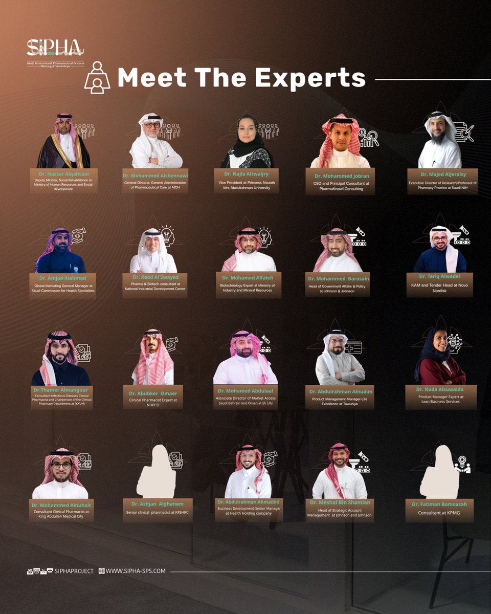 RPh_Baker's tweet photo. تحت رعاية وتشريف صاحب السمو الملكي الأمير سعود بن نايف بن عبدالعزيز آل سعود، أمير المنطقة الشرقية، أشارك هذا العام في مؤتمر #SIPHA26 عبر ثلاث محطات مختلفة، كل واحدة تمثل زاوية مهمة في تطوير المسار المهني والممارسة العلمية:

🔹 Future Career
ضمن 40 خبيرًا على مستوى المملكة لمحاكاة المقابلات الوظيفية
📅 الخميس 30 أبريل

🔹 The Stage
مشاركة في مناظرة علمية تناقش قضايا محورية في الممارسة الصيدلانية
📅 الجمعة 1 مايو

🔹 1:1 Meetings
جلسات استشارات مهنية مباشرة لمناقشة المسار الوظيفي، التحديات، والفرص
📅 الجمعة 1 مايو

نتطلع لنقاشات ثرية، تفاعل مثري، وتأثير يتجاوز حدود المؤتمر.
