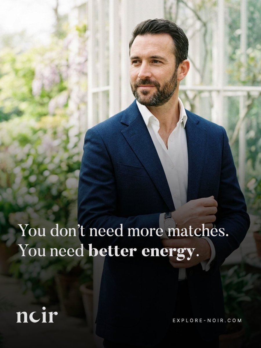 wearenoirsocial's tweet image. A full inbox means very little if none of it feels aligned. The real luxury is not attention. It is relevance.

Join the revolution at Noir – we are waiting! Explore-noir.com

#DatingUK #Relationships #Noir #40sDating