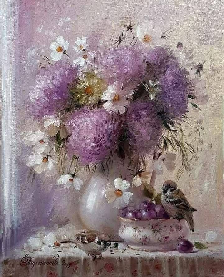 angelicaio81153's tweet image. Contemporary artists 

Vase with Flowers 

Elena Peminova Art , Russian artist 
Txtured acrylic painting . Romantic realism 
#artwork #oilpainting #composition