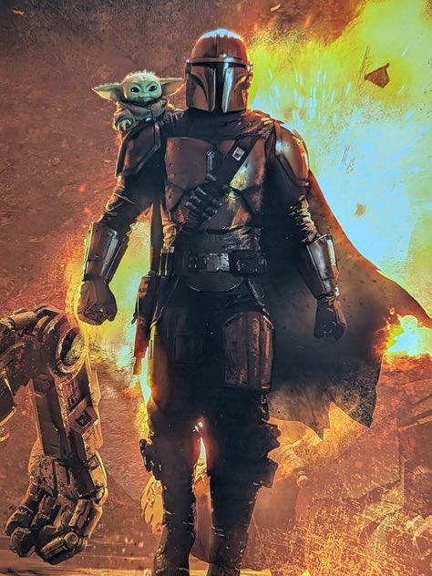 CineHDFR's tweet image. Trop belle cette affiche ! #Mandalorian