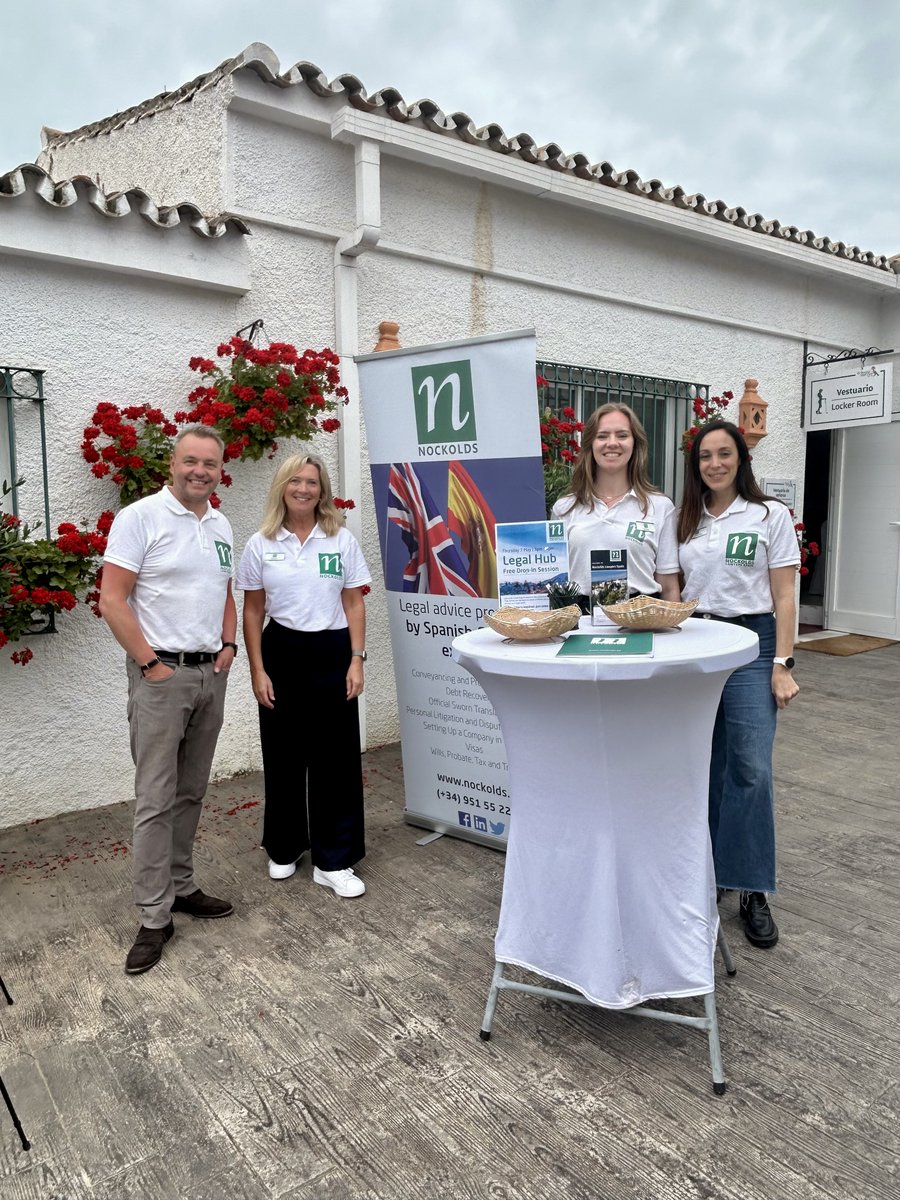 A great start to the week for our Nockolds Lawyers Spain team at El Paraíso Golf Club Members’ Week in Estepona ⛳️

We will be here all week so make sure to come by and chat to the team!