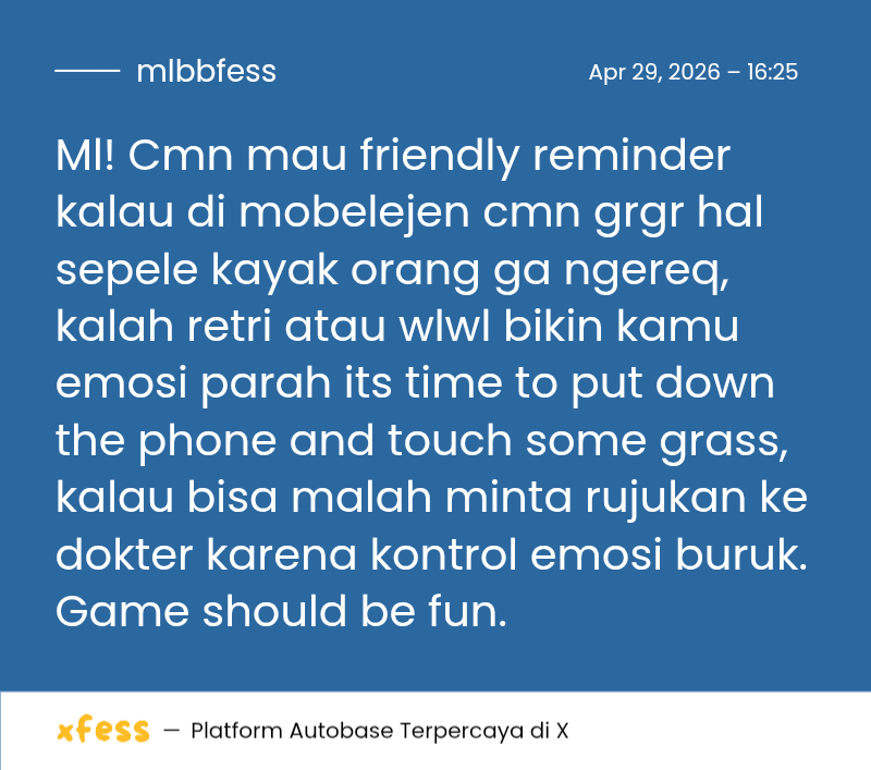 Mobile Legends Menfess tweet media
