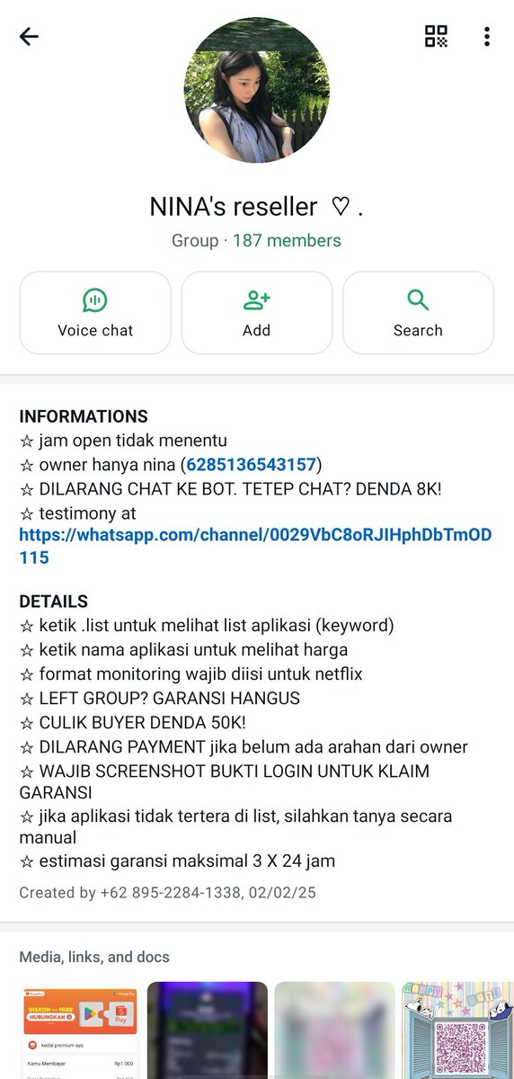 markacouk's tweet image. HI! kalian lagi cari ress atau fh yg lagi opress alias open reseller aplikasi premium? sini gabung ress aku yukkk, gratis no target dan bisa banget dijadiin cadangaan! avail buat pemulaa jugak, siap ajarin sampe bisaaak! #zonauang #zonajajan #freelance #jobreceh