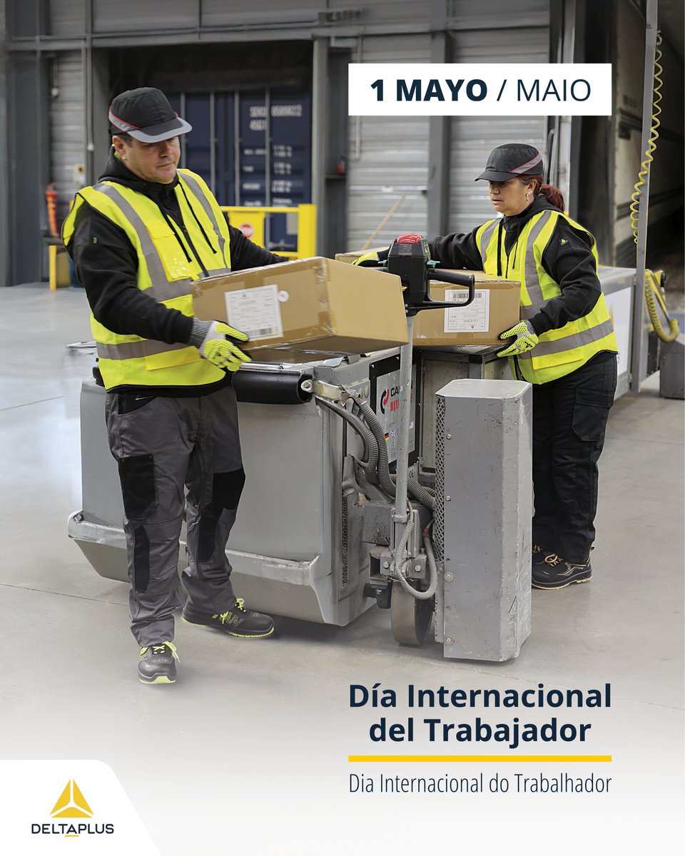 DeltaPlusIberia's tweet photo. 🇪🇸 Hoy celebramos las fuerzas que mueven el mundo: las de todos vosotros👷‍♂️👷‍♀️

En Delta Plus sabemos que la excelencia nace del compromiso, y este florece al cuidar lo más valioso: la integridad de quienes trabajan.

¡Gracias por dar lo mejor cada día!
#1DeMayo #DíaDelTrabajador https://t.co/K4X61Qiyhg