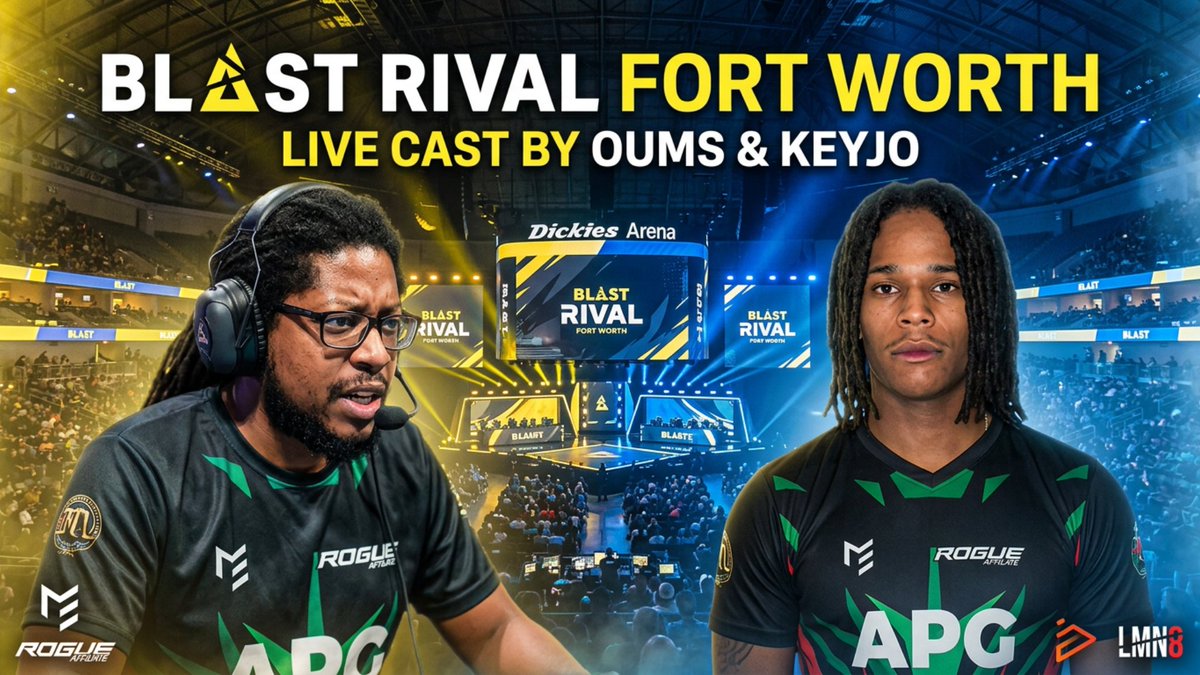 CpgOwnerAntille's tweet photo. Retrouvez @oumsmadinina et @keyjo972 pour l'ensemble des Blast Rival sur leur chaine twitch https://t.co/koyLmLlYsy un grand merci à @KRL_STREAM https://t.co/QgEvUMpsXz