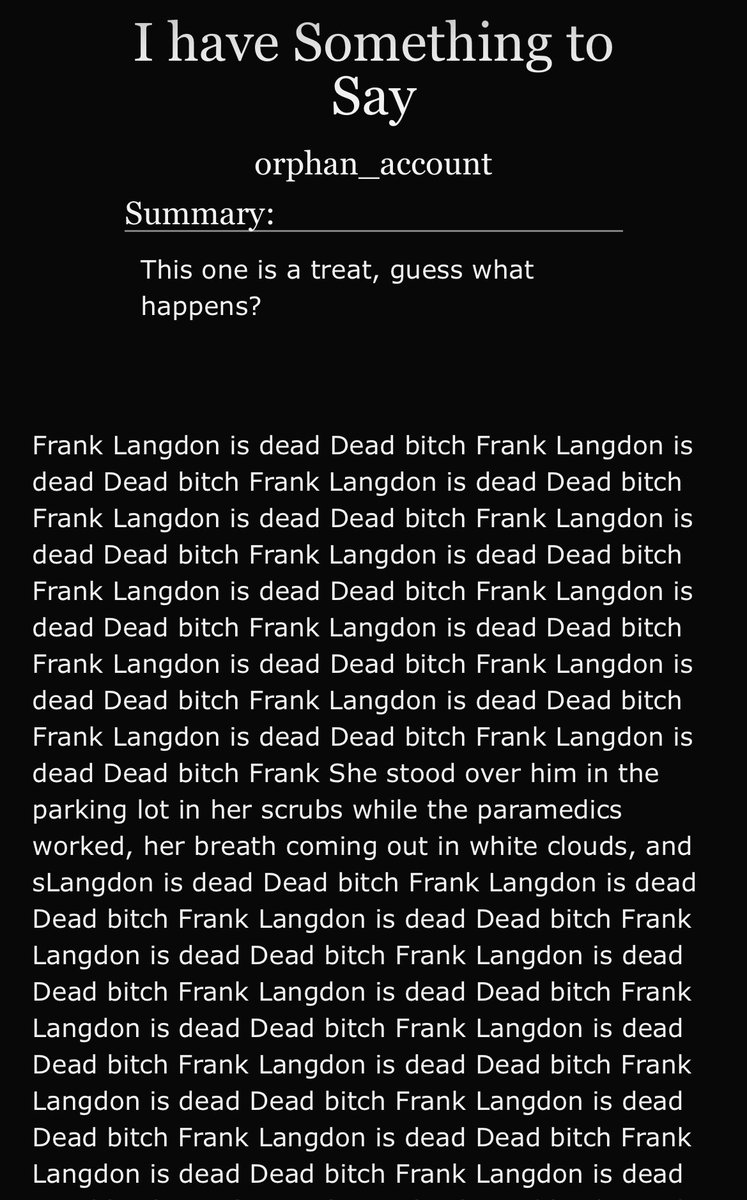 went26fags's tweet photo. i feel awful for everyone impacted by whatever is going on in ao3 but this is the funniest thing in the world to me right now im genuinely in tears. like its lowkey pathetic i cant stop hollering https://t.co/9yJapvkdzn