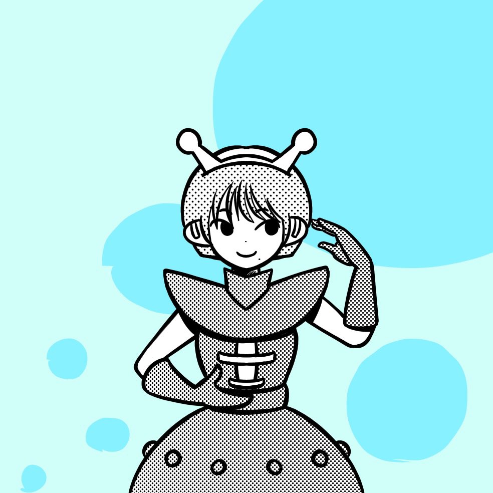 hayashitakami2's tweet image. 【2080枚目　われ、宇宙人ぞ】

じんるいほろぶべし〜。

#イラスト　#落書き　#doodle