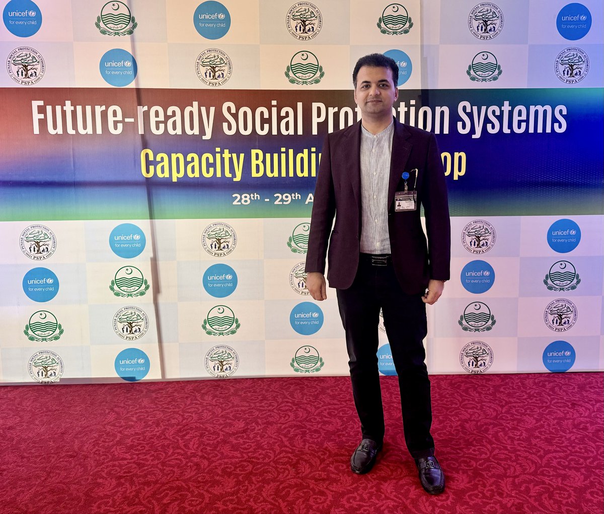 AbuzarButt's tweet photo. Attended a 2-day conference on Applied Monitoring &amp; Evaluation for Social Protection Programmes (28–29 April), organized by Punjab Social Protection Authority
in collaboration with UNICEF Pakistan💐
It was indeed a valuable learning experience. @UNICEF_Pakistan @PUNJABPSPA https://t.co/9ZxeWcRGR1