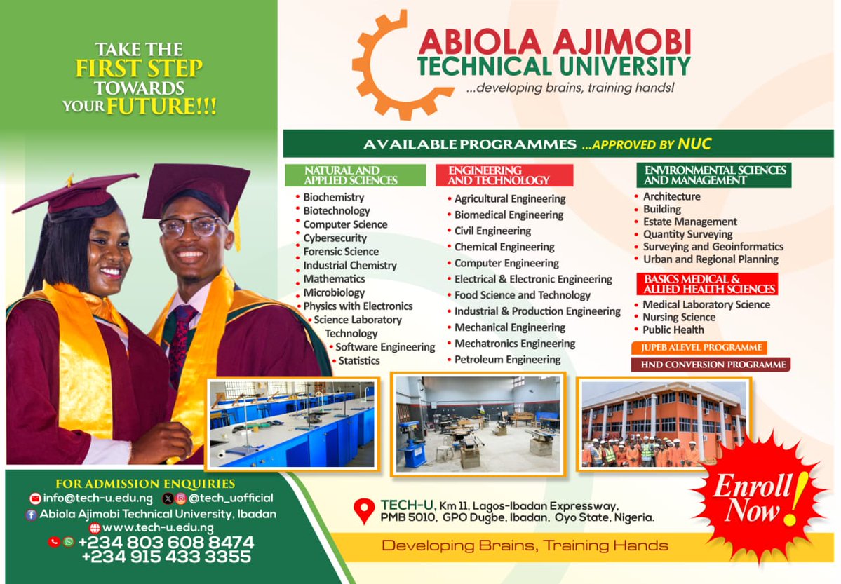 Abiola Ajimobi Technical University tweet media