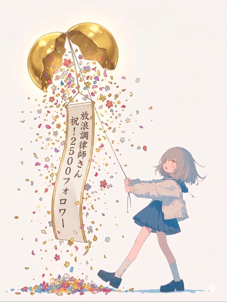 sigmama8484's tweet photo. 放浪調律師さん、フォロワー2,500人突破おめでとうございます🎉

おめでたいですね！㊗️ https://t.co/swOb9AWX8H