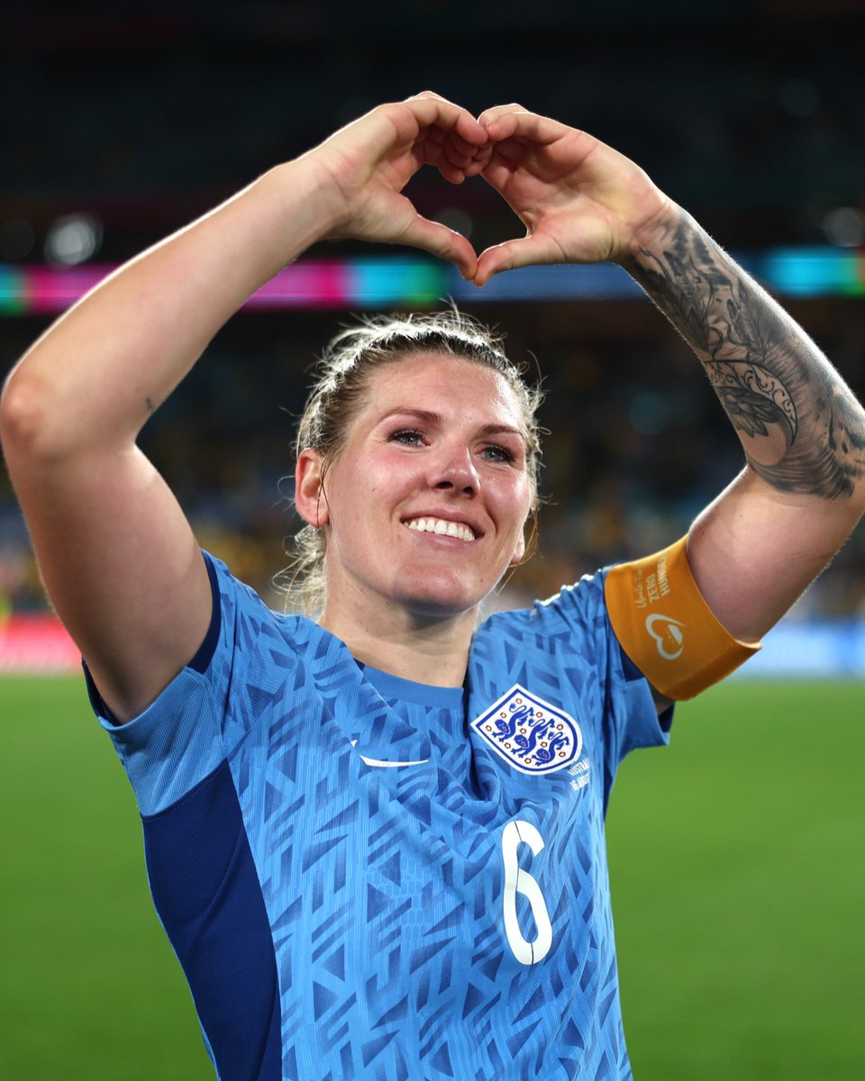 Lionesses's tweet photo. Congratulations on an amazing career, Millie ❤️
