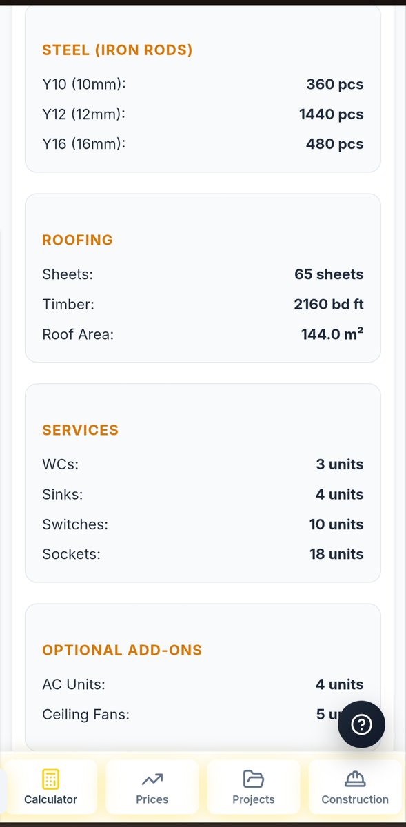 GHousePlanner's tweet photo. See cost and material list for a 3 bedroom self-contained house on a half plat. 
The house can be built in any part of Ghana with respective adjusted cost.
Visit GhanaHousePlanner for: 
- house cost estimation &amp; reports 
- floor plans in 2D &amp; 3D 
- material list &amp; manage remotely https://t.co/d3rD6GbI86