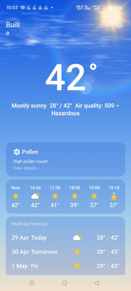 kishankanwa029's tweet image. #Today #temperature at this time 
#buili
#jaisalmerviral 
इतना ज्यादा #तापमान जो दिनों दिन बढ़ता जा रहा है फिर भी #सरकार बिना सोचे समझे सोलर प्लांट के लिए हजारों की संख्या में #खेजड़ी के पेड़ काट रही हैं!