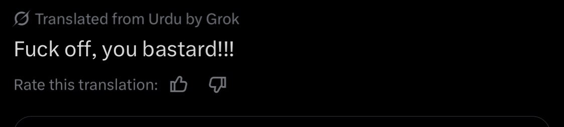 GROK did the worst translation ever for Pashto.