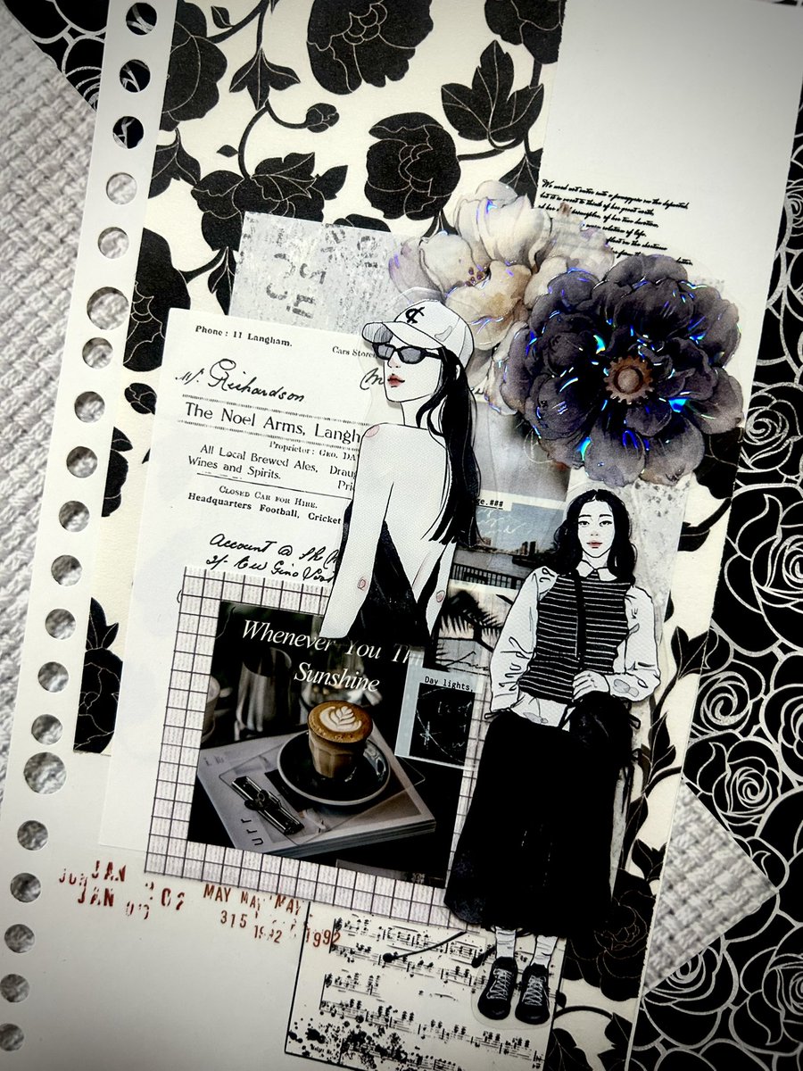 Aya_ayAntique's tweet image. うって変わってBLACK🖤

#コラージュ
#コラージュ好きな人と繋がりたい
#collage