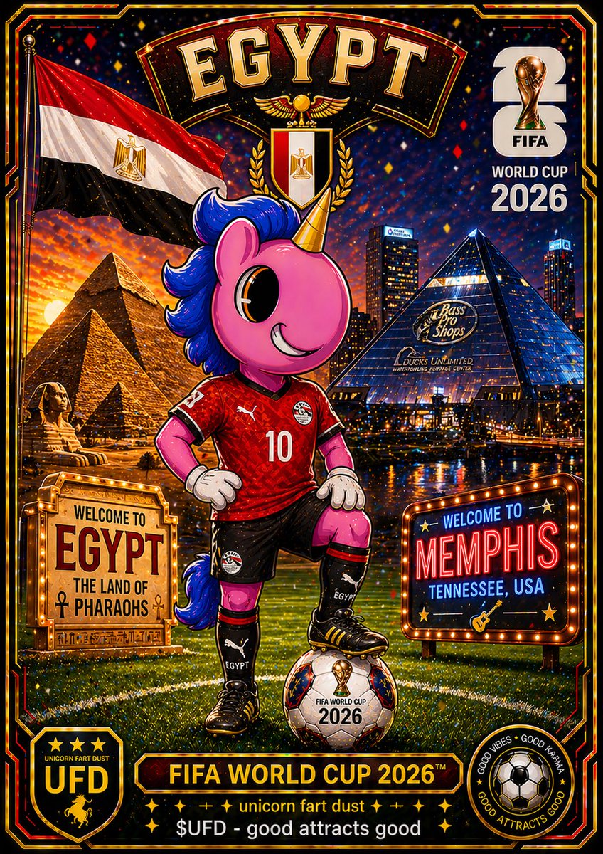 VJLvEekhout's tweet image. 🚀 $UFD WORLD CUP CARD – EGYPT EDITION IS LIVE! 🇪🇬🏆

Legends take time to build.
Dusty stands before the Pyramids of Cheops &amp;amp; Memphis in this ultra-rare drop.

Timeless design. 
Eternal legacy.

👇
#worldcup2026 #Egypt #Dusty