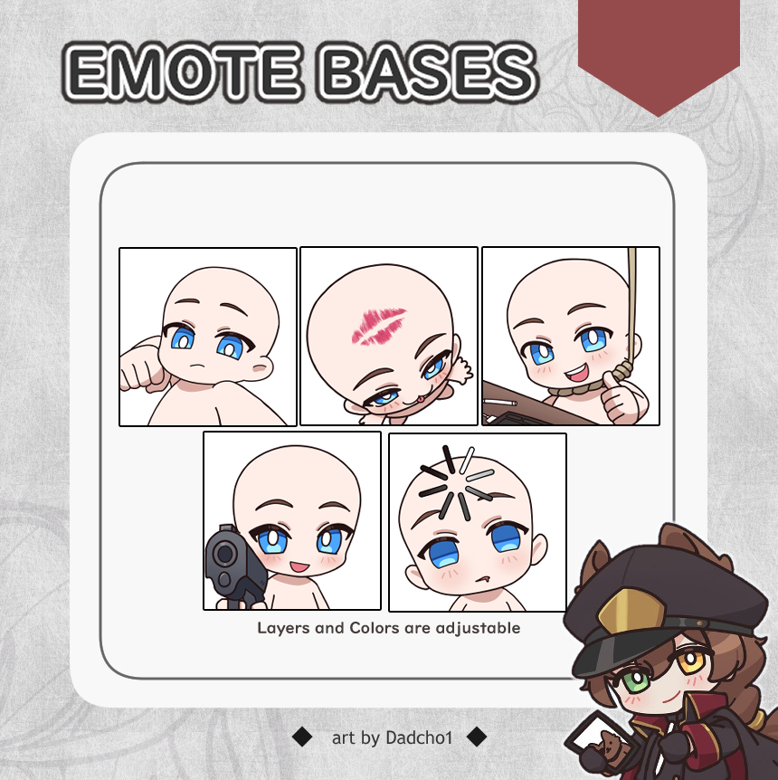Dadcho1's tweet photo. New emote base now available

https://t.co/jPNtlM9oRy

#Vgenshop #VGen #emote https://t.co/MZfRaW4UBE