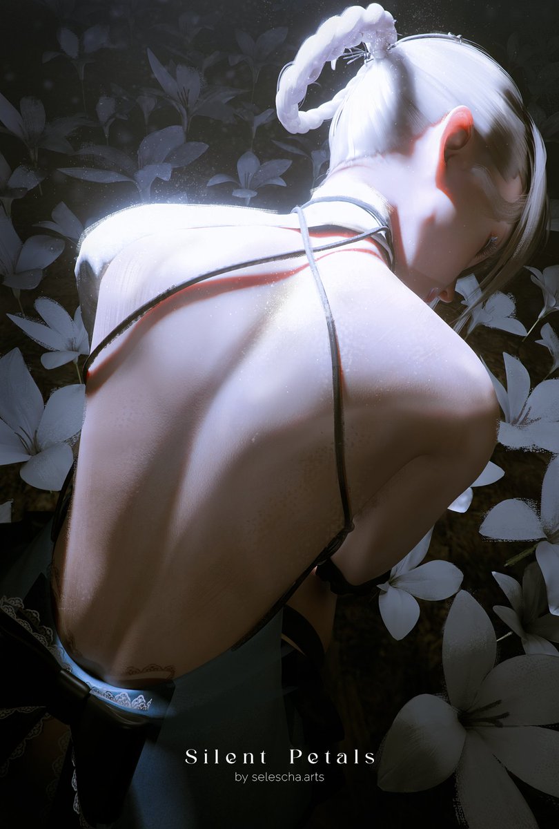 notyourclaude's tweet image. silent petals, kaine #nier