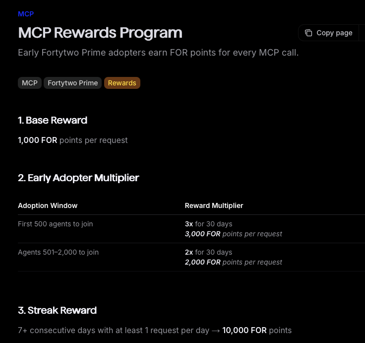 0xMimie's tweet photo. if you add Fortytwo Prime among the 500 first: https://t.co/5VSLt5j8dQ

you get 3,000 FOR points per request for 30 days

and a request rarely costs more than 0.2$

might be a good move https://t.co/JeahzFYMPR