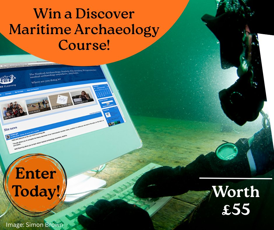 AllAtSea9's tweet photo. All at Sea competition! Win a Discover Maritime Archaeology Course worth £55.
Enter at https://t.co/tli2gKrvX3 https://t.co/78pwpNJMcc