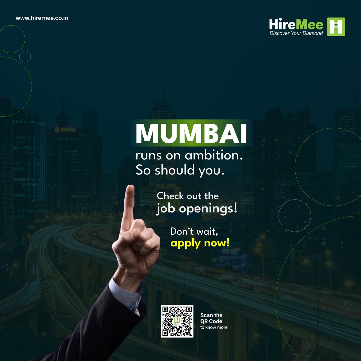 Hiremeeinc's tweet image. In a city that doesn’t slow down, waiting is not a strategy. #Jobs are #opening. People are applying.

Momentum is everything.

Find your next move in #Mumbai - hiremee.co.in/jobs-in-mumbai

#HireMee #opportunity #india #applynow #hiring #career #vacancies #jobsinmumbai #mumbaijobs
