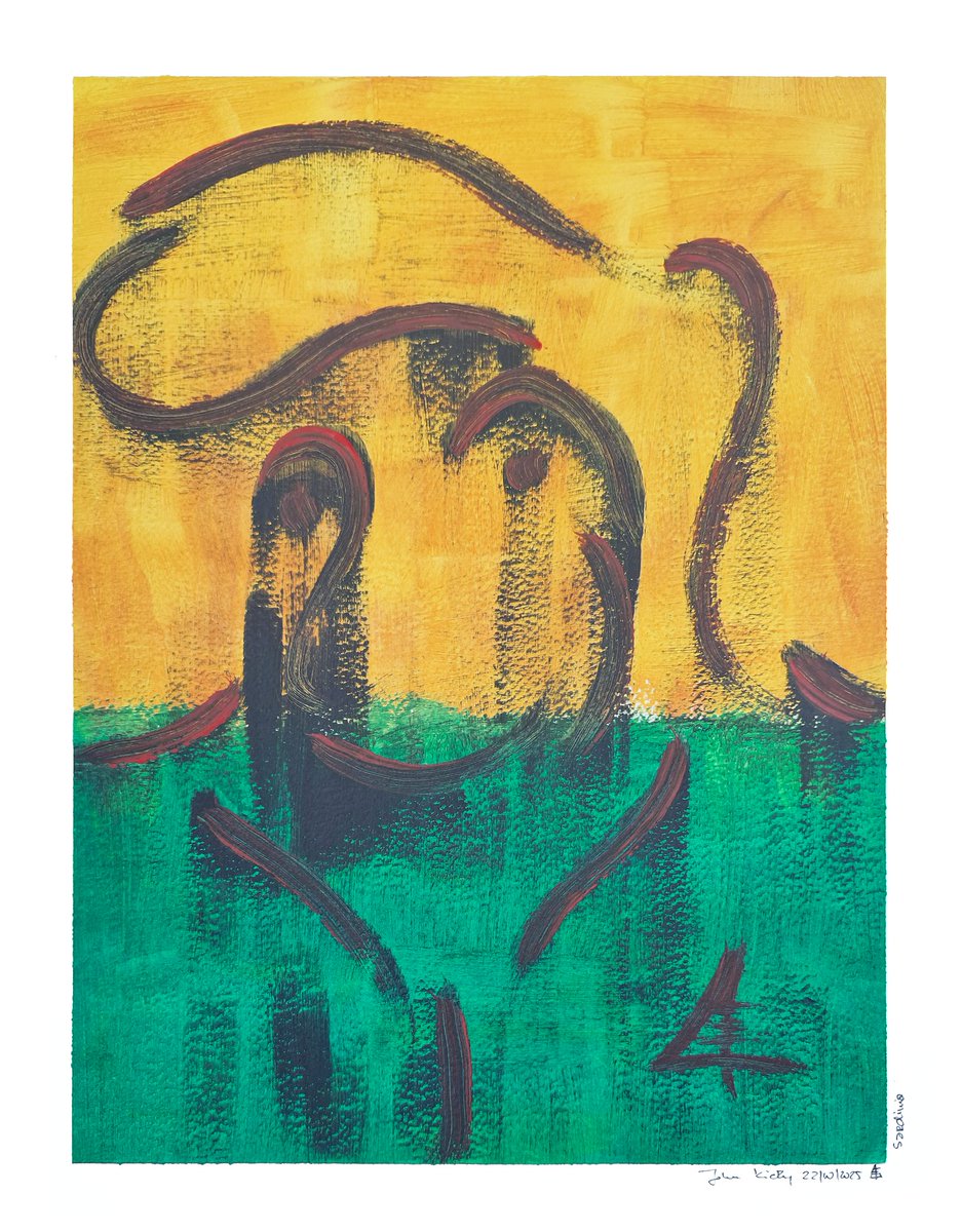 johnkidly's tweet image. Untitled #274
Acrylic on paper, 22 October 2025
#abstractart #painting