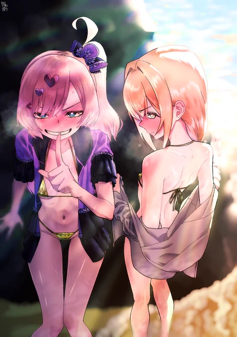 #100カノファンアート #ゴールデン金ビキニウィーク #SFW これは!!!!!!とても健全な!!!!!!!!イラストです!!!!!!!!!!!!!!!