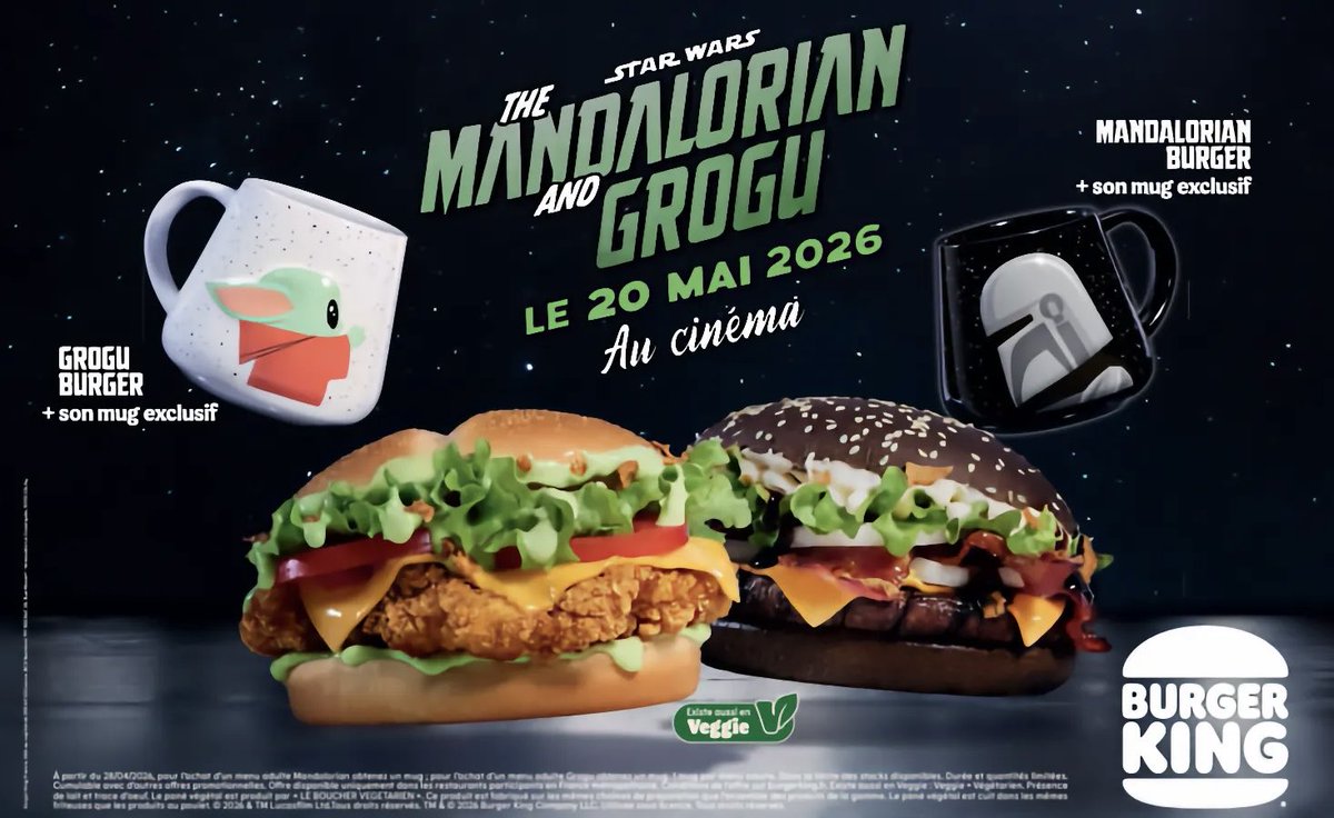 GuillaumeFr's tweet image. Qui va profiter d’un mug offert chez #BurgerKing à l’occasion du prochain film #StarWars ? 😋
#Cadeau @StarWarsFR