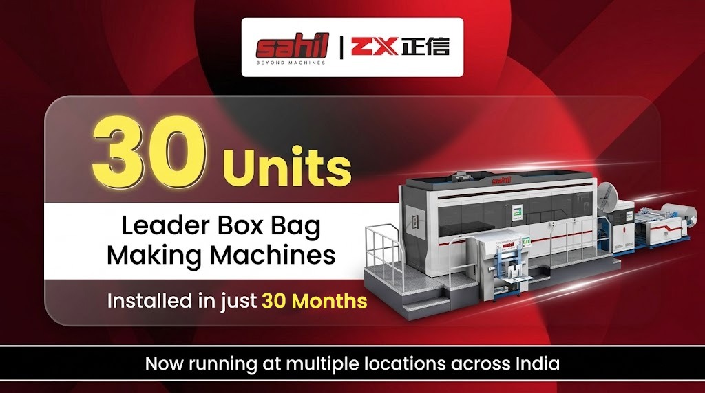 sahil_graphics's tweet image. 🚀 Big Milestone for Sahil Graphics!

30 Leader Box Bag Making Machines installed in just 30 days across India! 🇮🇳

Driving business growth with high-speed performance, fast installation &amp;amp; reliable support.

#SahilGraphics #PaperBagMachine #PackagingIndustry #MakeInIndia