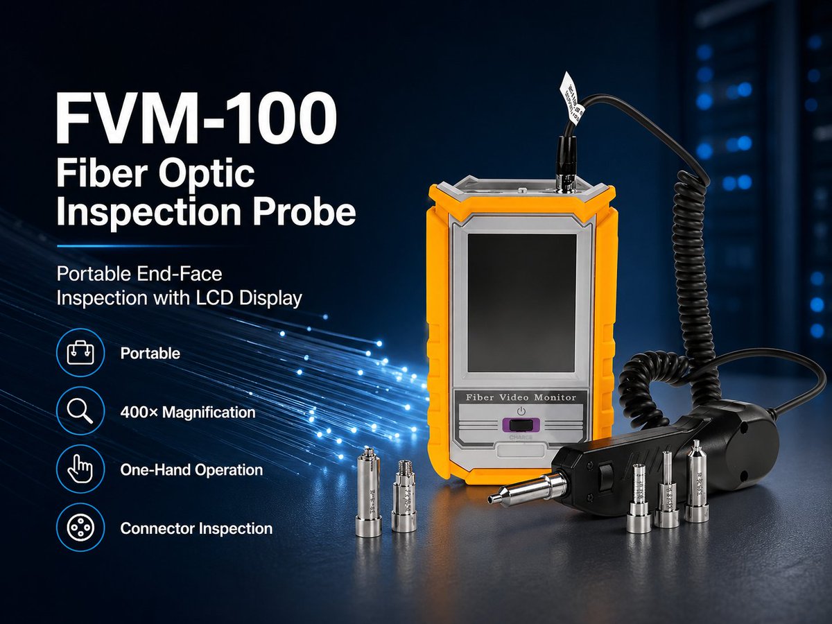 Justin323758001's tweet image. 🔍 FVM-100 Fiber Optic Inspection Probe

🏢 HOLIGHT Fiber Optic Solutions
📧 Email: Justin@holightoptic.com
🌐 Website: holightoptic.com
📱 WhatsApp: +8618373399411

#FiberOptic #FiberInspection #InspectionProbe #FiberTesting #OpticalFiber #TelecomTools #FiberMaintenance