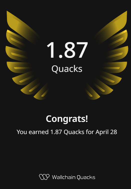 Day after day more and more <a href="/wallchain/">Wallchain Quacks</a> Quacks